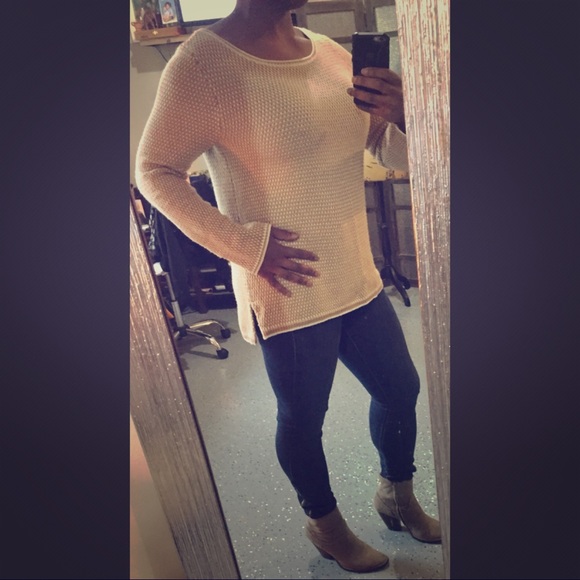 J. Crew Factory Sweaters - J.Crew Factory Chevron Stitch Boatneck Sweater L